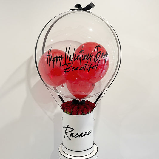 Balloon Rose Box (Personalised)